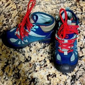 Merrell Capra Mid WP Hiking Boots Turquoise Big Kids